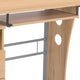 Maple |#| Maple Desk with Three Drawer Single Pedestal and Pull-Out Keyboard Tray