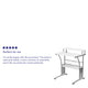 White |#| White Computer Desk with Perforated Side Paneling and Raised Monitor Shelf
