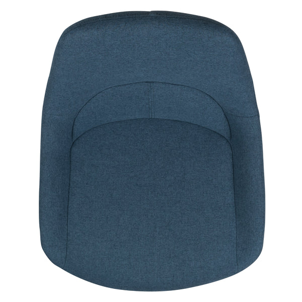 Blue Fabric |#| Blue Fabric Adjustable Height Gas Lift Swivel Bar Stool - Kitchen Dining Stool