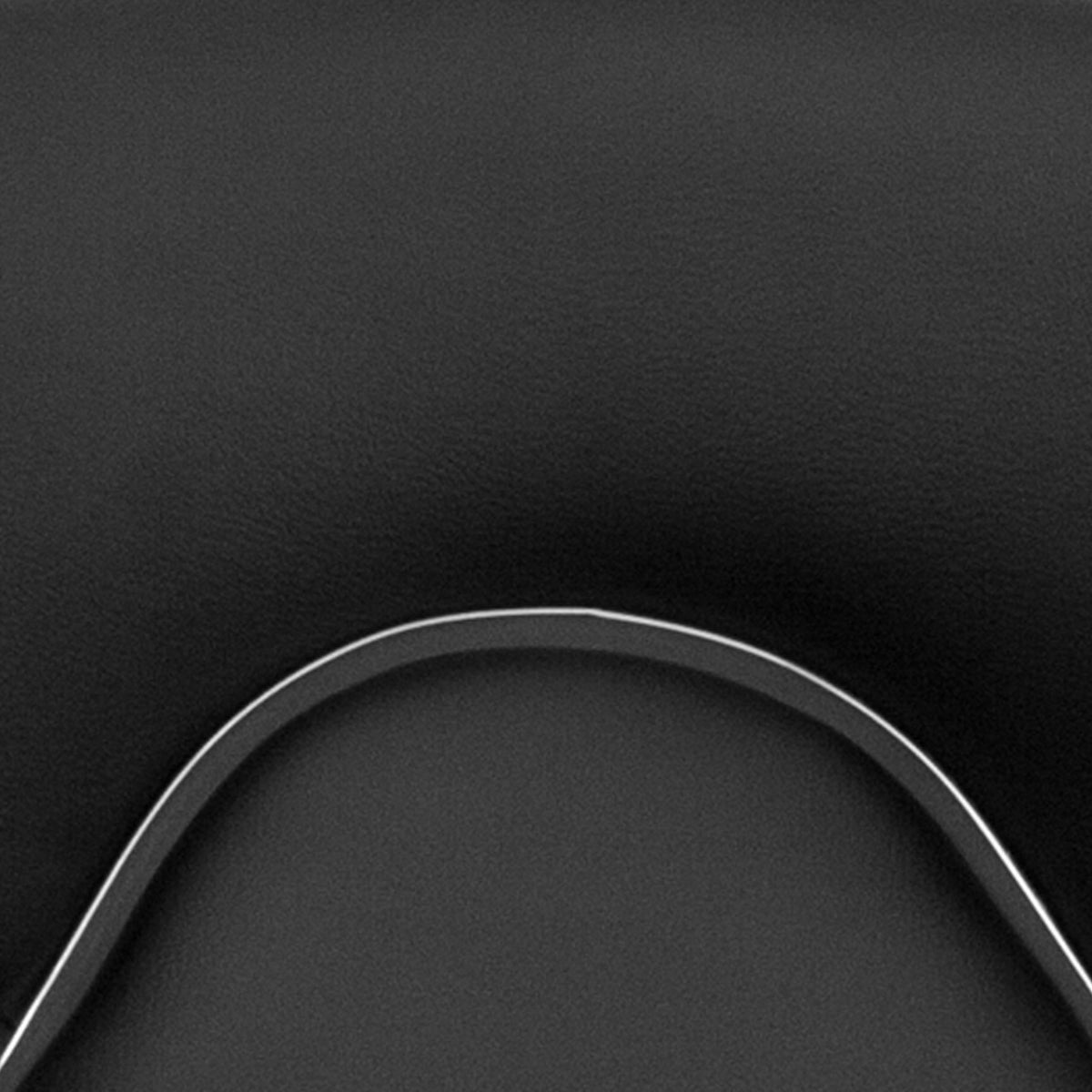 Black |#| Contemporary Cozy Mid-Back Black Vinyl Adjustable Height Barstool w/ Chrome Base
