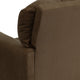 Brown Microfiber |#| Contemporary Brown Microfiber Kids Recliner with Cup Holder - Hardwood Frame