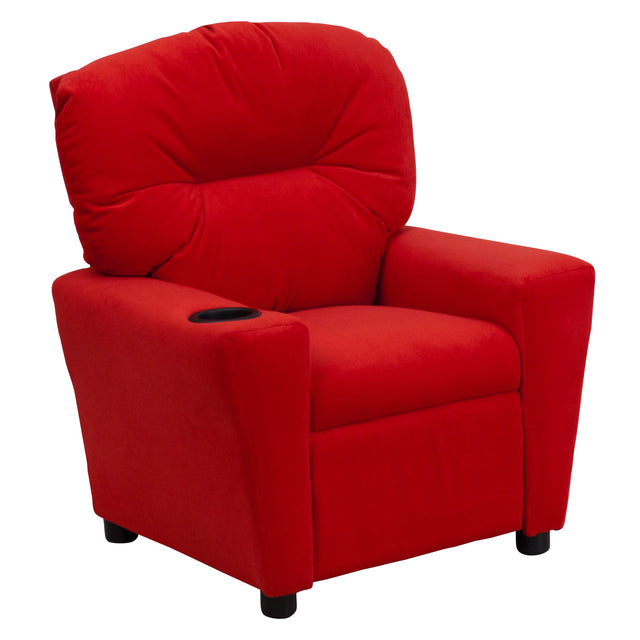 Contemporary Kids Recliner with Cup Holder - View 1