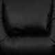 Black LeatherSoft |#| Contemporary Black LeatherSoft Kids Recliner with Cup Holder and Headrest