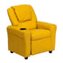 Contemporary Kids Recliner with Cup Holder and Headrest