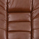 Brown Vintage |#| Brown Vintage LeatherSoft Multi-Position Recliner &Ottoman w/Mahogany Wood Base