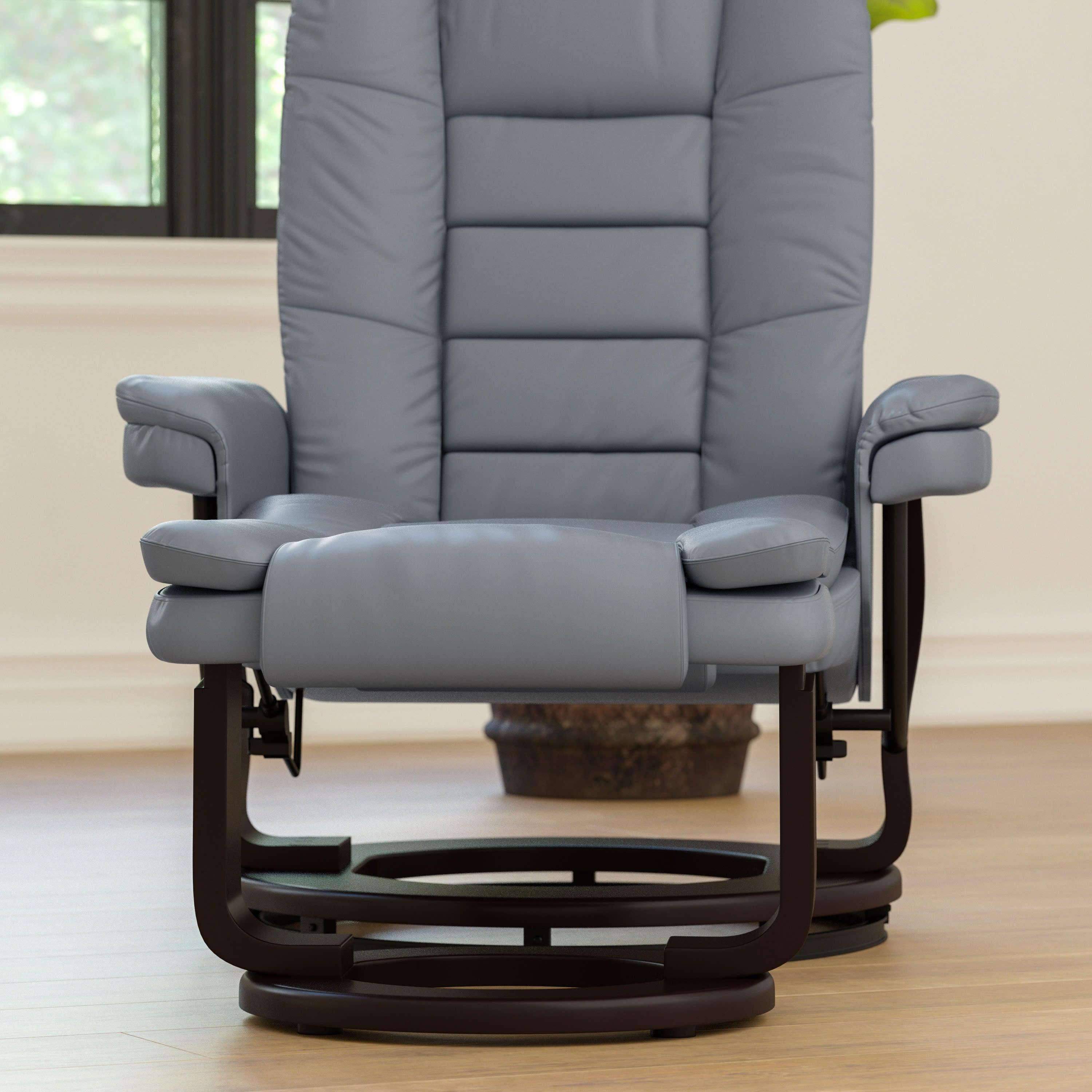 Sven leather swivel recliner hot sale price