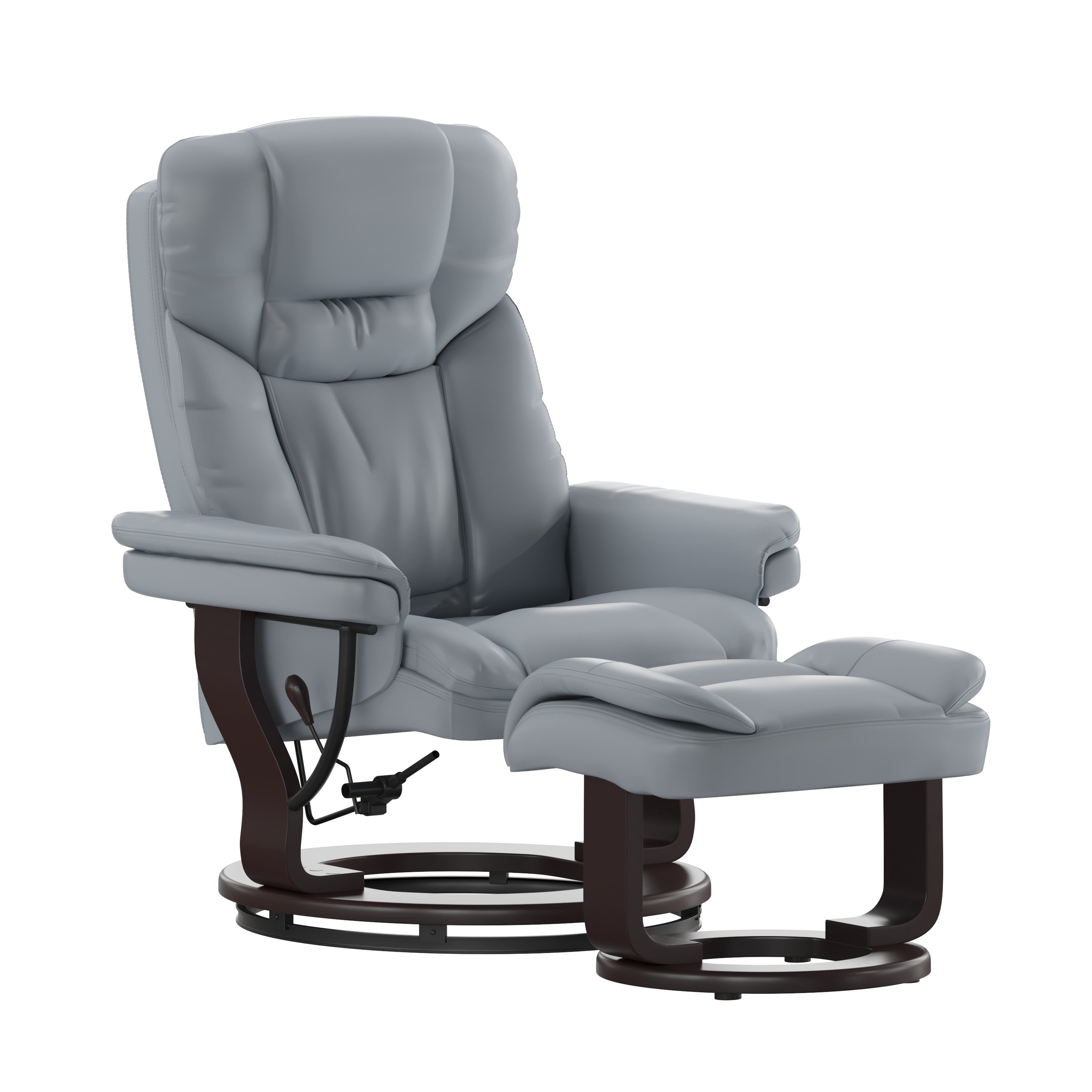Swivel recliner and best sale ottoman