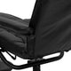 Black |#| Contemporary Black LeatherSoft Multi-Position Recliner &Ottoman w/ Wrapped Base