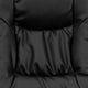 Black |#| Contemporary Black LeatherSoft Multi-Position Recliner &Ottoman w/ Wrapped Base