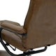 Palimino |#| Palimino LeatherSoft Multi-Position Recliner and Ottoman with Wrapped Base