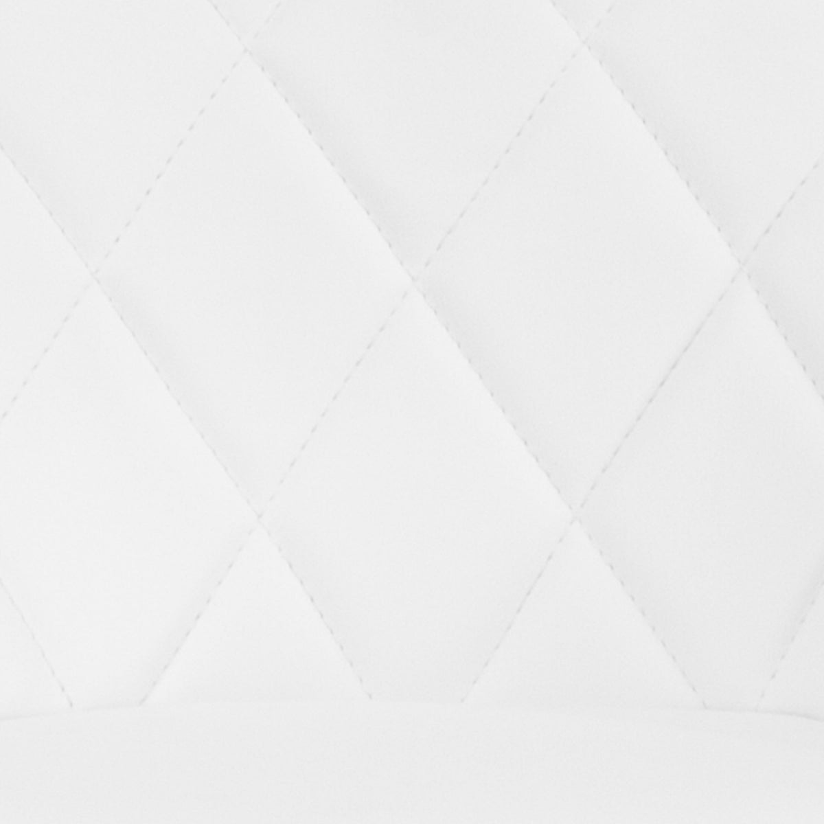 White |#| White Vinyl Bucket Seat Adjustable Height Barstool with Diamond Pattern Back