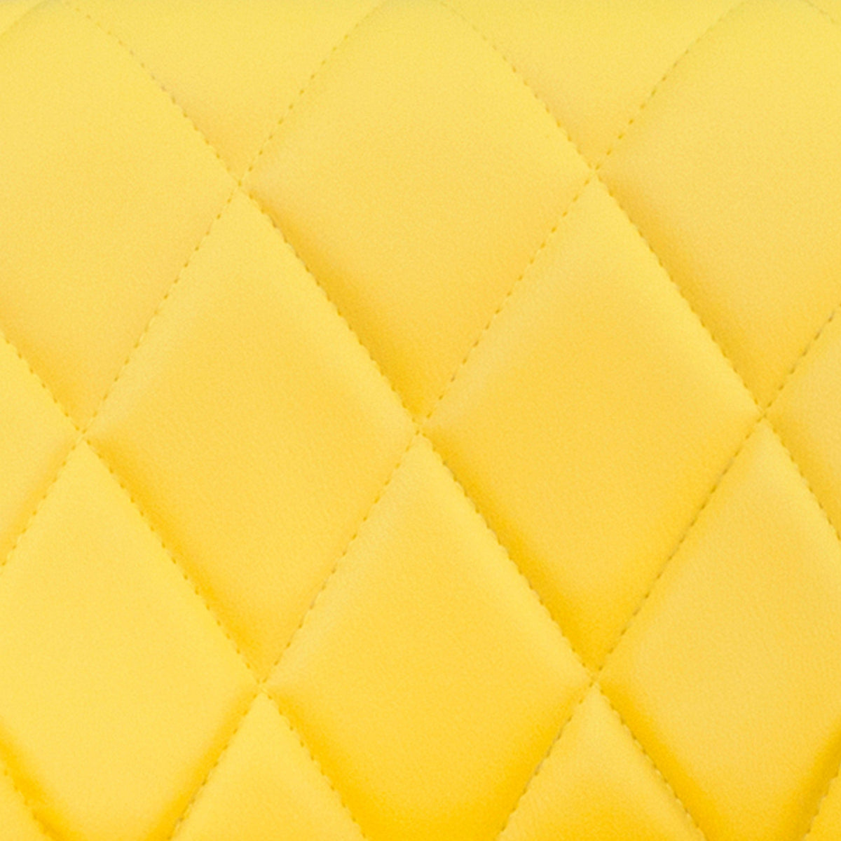 Yellow |#| Yellow Vinyl Bucket Seat Adjustable Height Barstool with Diamond Pattern Back