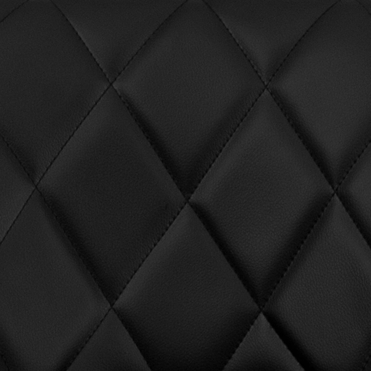 Black |#| Black Vinyl Bucket Seat Adjustable Height Barstool with Diamond Pattern Back