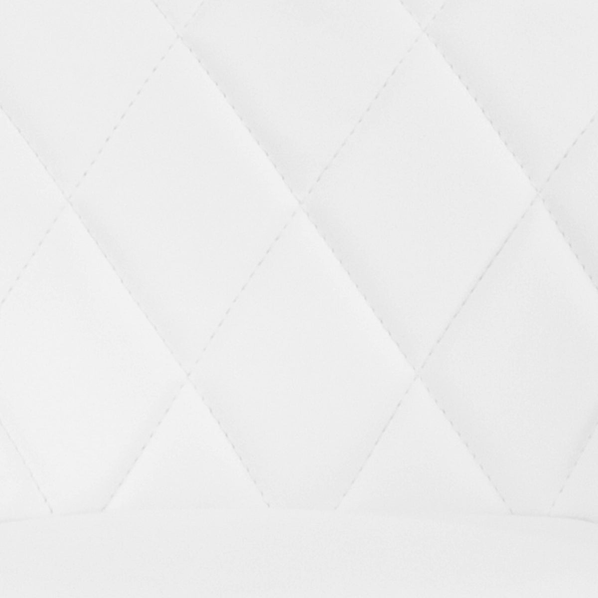 White |#| White Vinyl Bucket Seat Adjustable Height Barstool with Diamond Pattern Back
