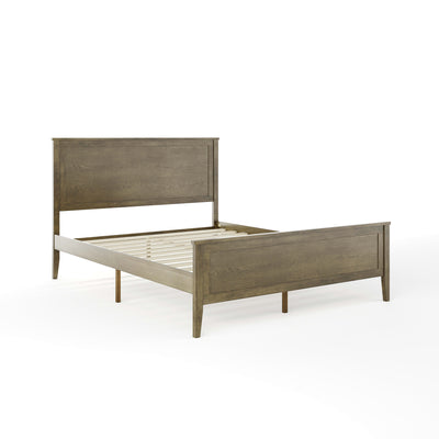 Corbin Solid Wood Platform Bed with Wooden Headboard and Footboard, No Box Spring Needed - View 1