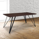 Dark Ash |#| 31.5inch x 63inch Rectangular Dining Table in Dark Ash Finish