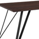 Dark Ash |#| 31.5inch x 63inch Rectangular Dining Table in Dark Ash Finish