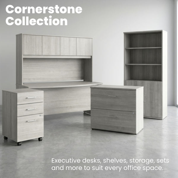 Slate Gray |#| Commercial 35.75W Lateral Filing Cabinet with No Assembly Required in Slate Gray