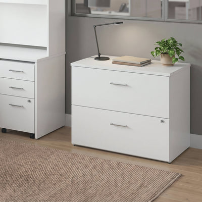 Commercial 35.75W Lateral Filing Cabinet with No Assembly Required - View 2