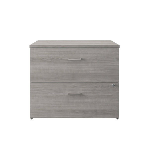 Slate Gray |#| Commercial 35.75W Lateral Filing Cabinet with No Assembly Required in Slate Gray