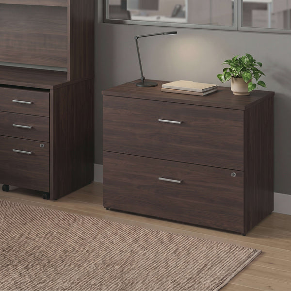 Espresso |#| Commercial 35.75W Lateral Filing Cabinet with No Assembly Required in Espresso