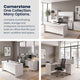 White |#| Commercial 35.75W Lateral Filing Cabinet with No Assembly Required in White