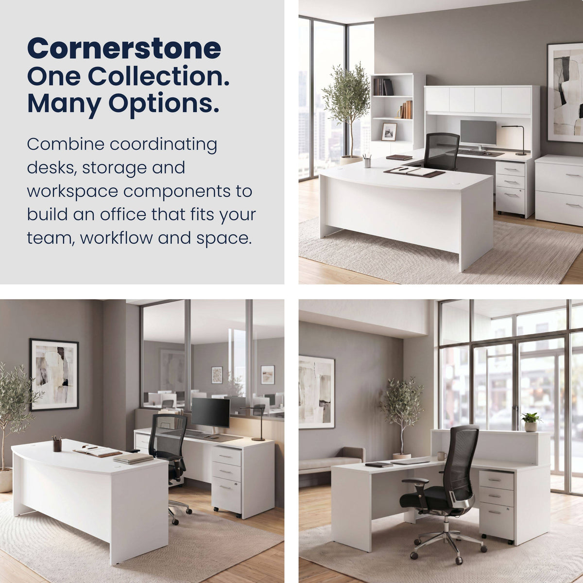 White |#| Commercial 35.75W Lateral Filing Cabinet with No Assembly Required in White