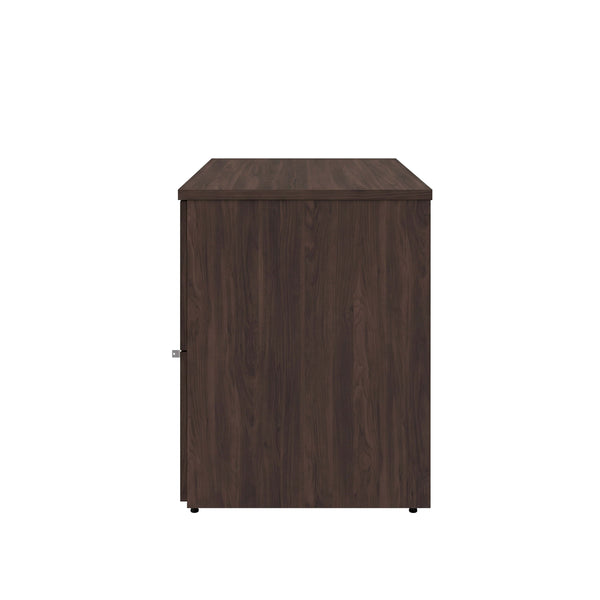 Espresso |#| Commercial 35.75W Lateral Filing Cabinet with No Assembly Required in Espresso