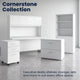 White |#| Commercial 35.75W Lateral Filing Cabinet with No Assembly Required in White