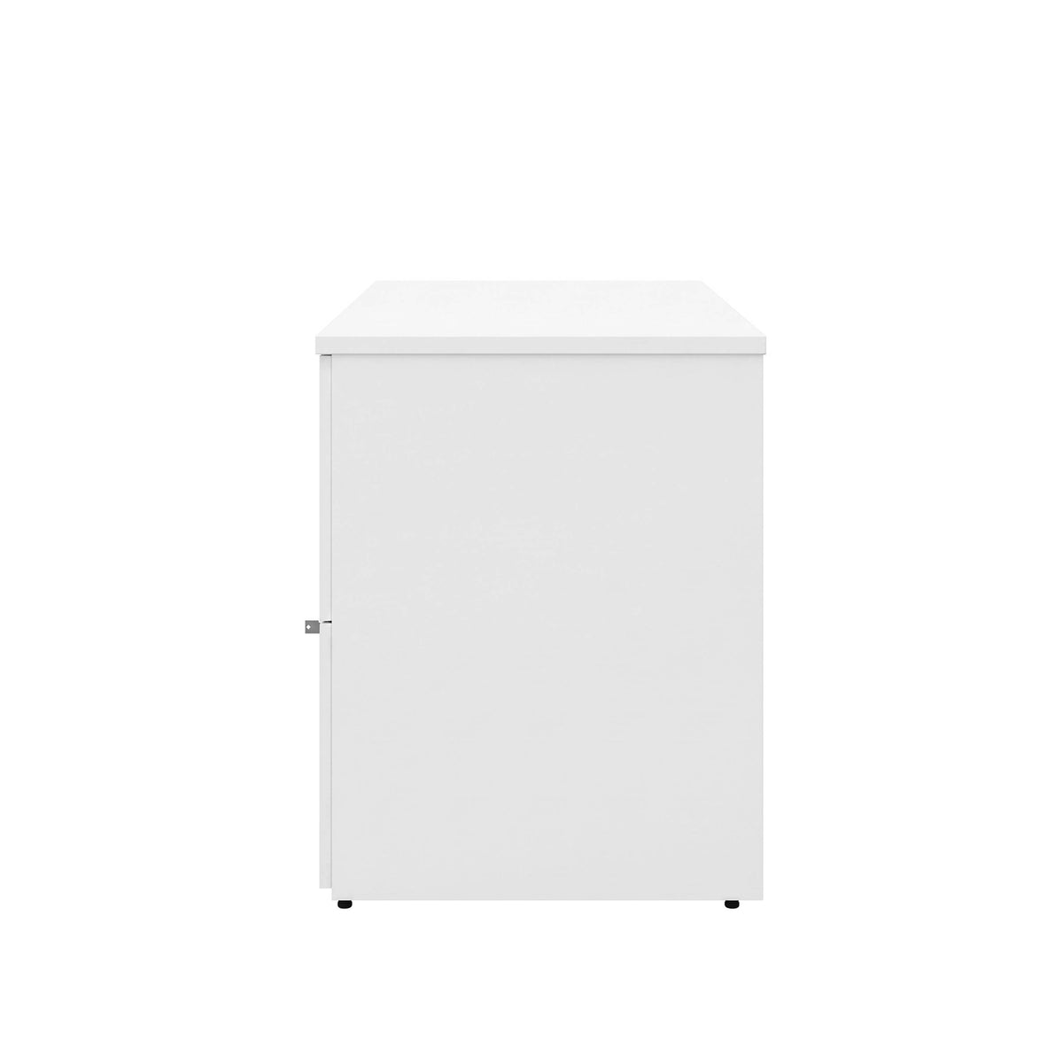 White |#| Commercial 35.75W Lateral Filing Cabinet with No Assembly Required in White