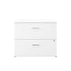 White |#| Commercial 35.75W Lateral Filing Cabinet with No Assembly Required in White