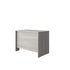Slate Gray |#| Commercial 41.75"W Return/Bridge for Office Desk in Slate Gray