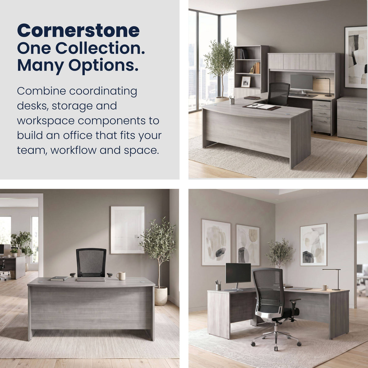 Slate Gray |#| Commercial 5 Shelf Office Bookcase in Slate Gray