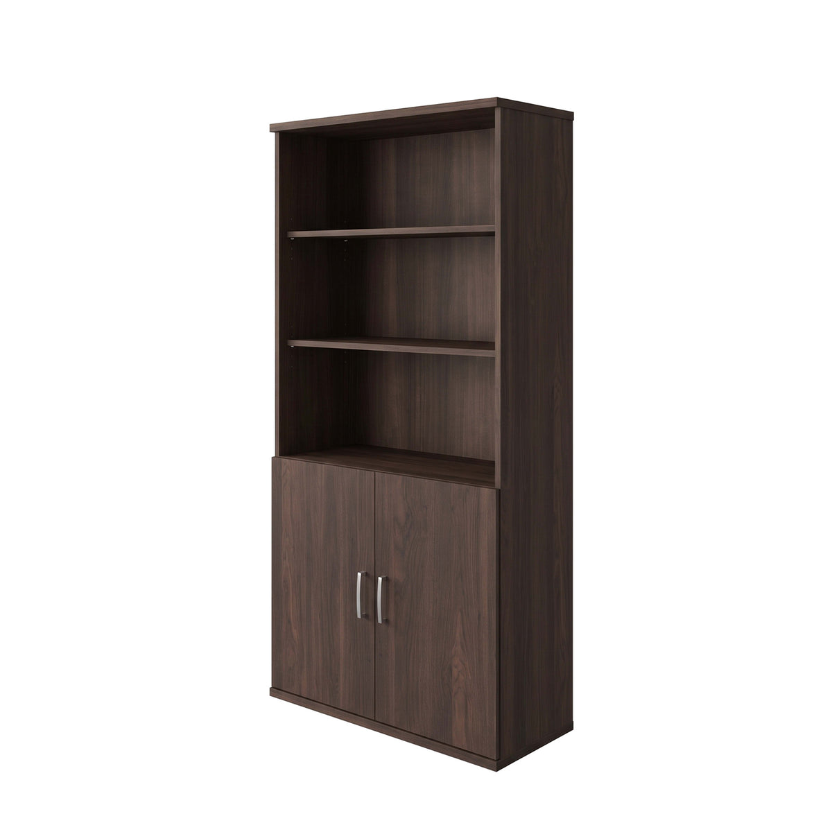 Espresso |#| Commercial 5 Shelf Office Bookcase with Bottom Doors in Espresso