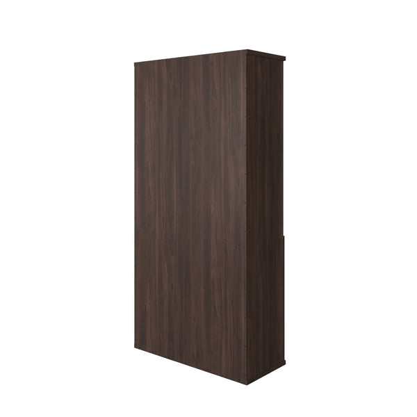 Espresso |#| Commercial 5 Shelf Office Bookcase with Bottom Doors in Espresso