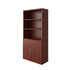 Heritage Cherry |#| Commercial 5 Shelf Office Bookcase with Bottom Doors in Heritage Cherry