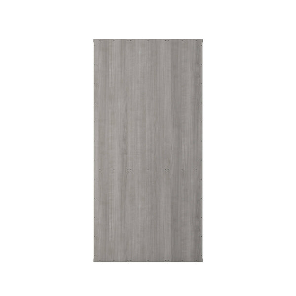 Slate Gray |#| Commercial 5 Shelf Office Bookcase with Bottom Doors in Slate Gray