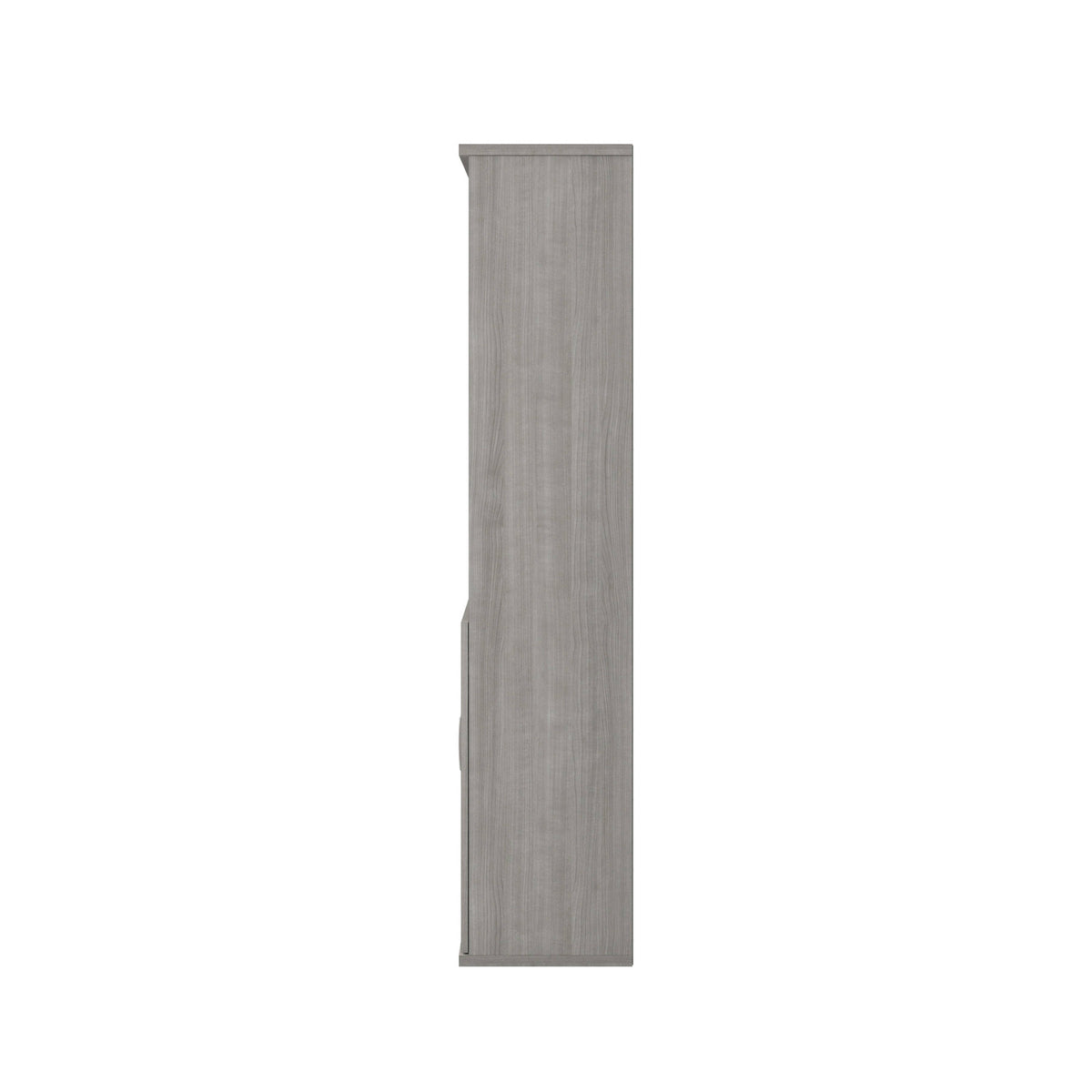 Slate Gray |#| Commercial 5 Shelf Office Bookcase with Bottom Doors in Slate Gray