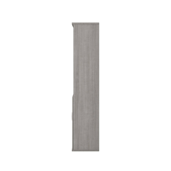 Slate Gray |#| Commercial 5 Shelf Office Bookcase with Bottom Doors in Slate Gray