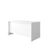 White |#| Commercial 59.5"W x 29.25"D Office Shell Desk in White
