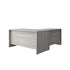 Slate Gray |#| Commercial 59.5"W x 71"D Shell L Desk with 41.75"W Return/Bridge in Slate Gray