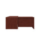 Heritage Cherry |#| Commercial 59.5"W x 71"D Shell L Desk with 41.75"W Return/Bridge in HE Cherry