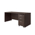 Espresso |#| Commercial 71"W x 29.25"D Shell Desk and Mobile File Cabinet, Espresso