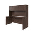 Espresso |#| Commercial 71"W x 29.25"D Office Shell Desk with 4-Door Hutch, Espresso