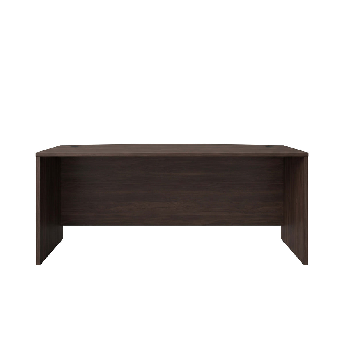 Espresso |#| Commercial 71"W x 35.5"D Bow Front Office Desk in Espresso