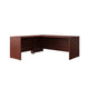 Heritage Cherry |#| Commercial 71"W x 71"D Shell L Desk with 41.75"W Return/Bridge in HE Cherry