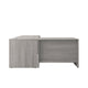 Slate Gray |#| Commercial 71"W x 71"D Shell L Desk with 41.75"W Return/Bridge in Slate Gray