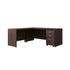 Espresso |#| Commercial 71"W x 29.25"D L Desk with 3 Drawer Mobile Filing Cabinet, Espresso