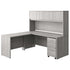 Slate Gray |#| Commercial 71"W x 71"D L Desk with 3 Drawer Mobile Filing Cabinet, Slate Gray