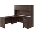 Espresso |#| Commercial 71"W x 71"D L Desk with 3 Drawer Mobile Filing Cabinet, Espresso